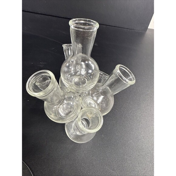 VTG “The Original” Floral Seven And Floral Design Glass Flower Arrangement Vases - Picture 5 of 15